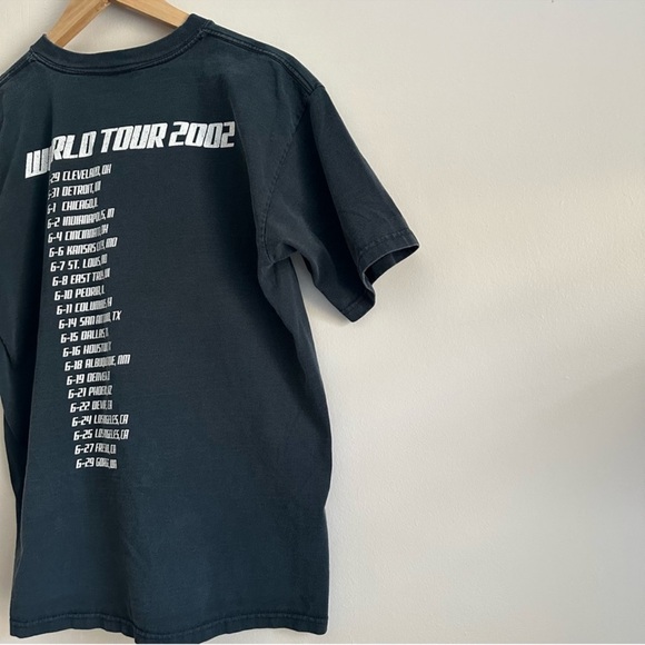 DAVID LEE ROTH WORLD TOUR 2002 VINTAGE FADED BLACK SHORT SLEEVE T-SHIRT - Picture 8 of 12